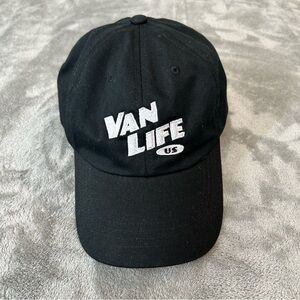 Van Life US Adjustable Strap Color Black Hat The Classics Yupoong Brand Cap
